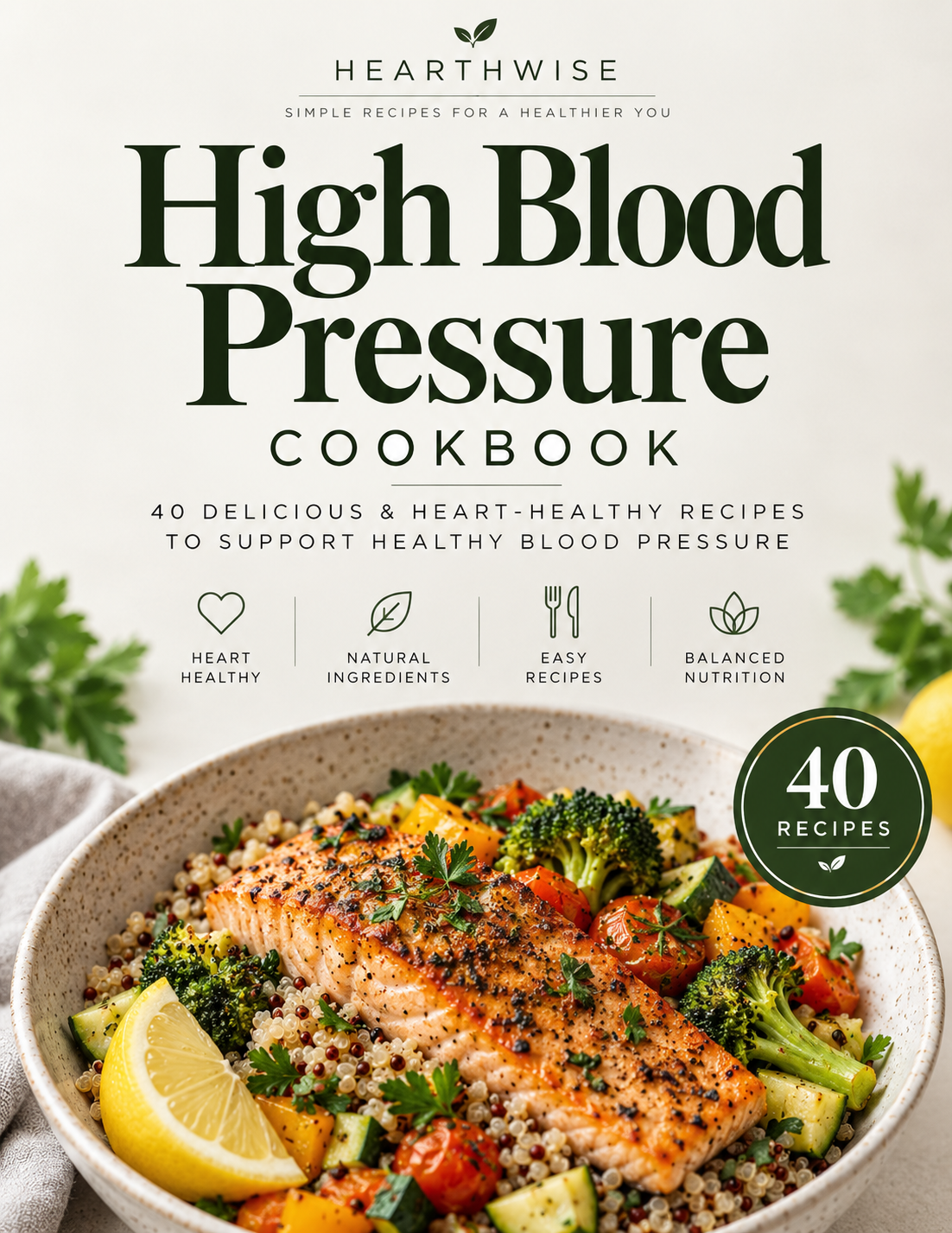 HEARTHWISE High Blood Pressure Cookbook — 40 Blood-Pressure-Conscious Recipes