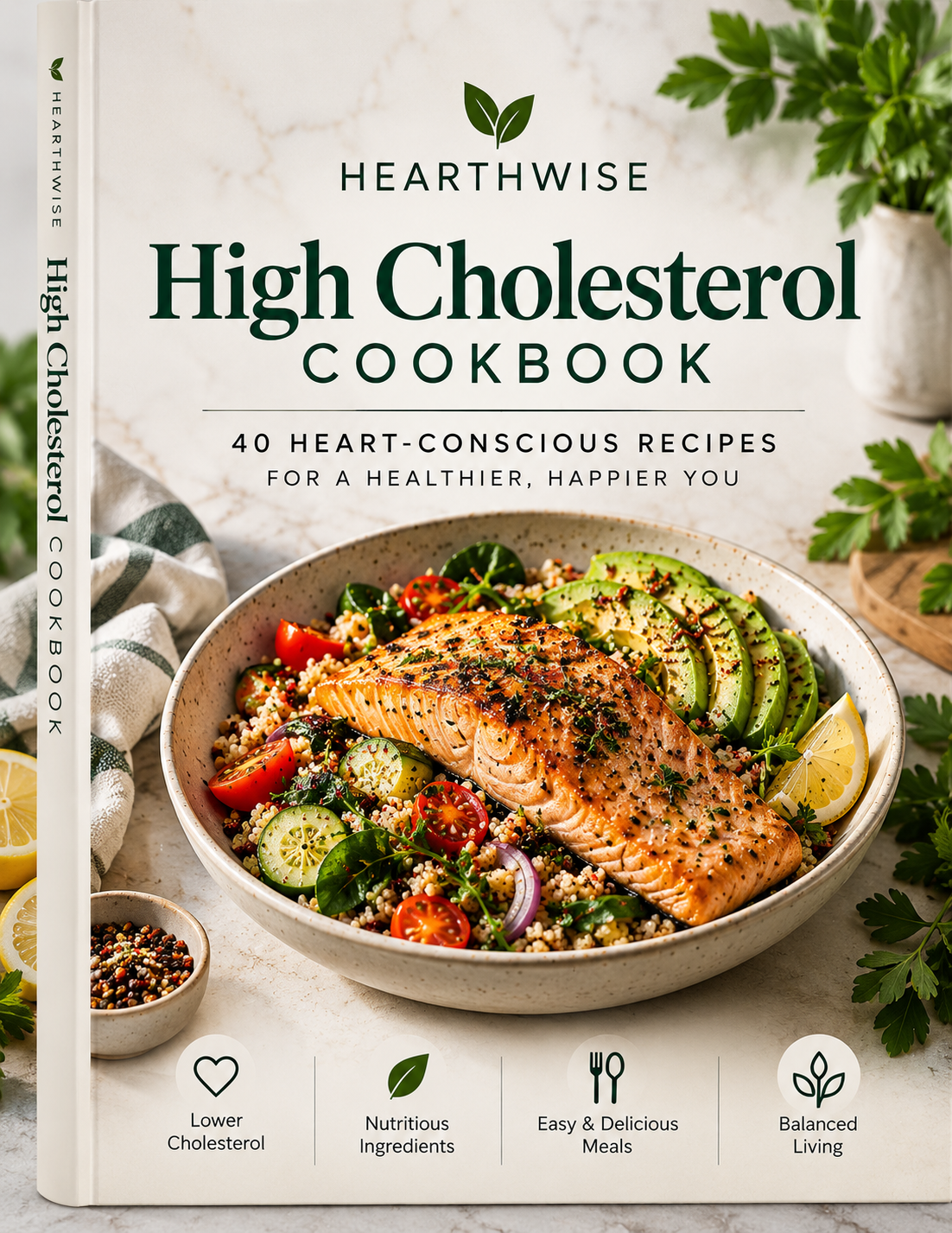 HEARTHWISE High Cholesterol Cookbook — 40 Heart-Conscious Recipes